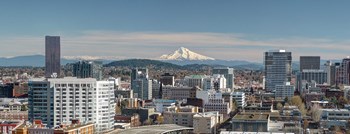 Portland Skyline at 735 St Clair Apartments in Portland OR